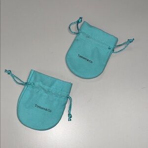 Tiffany & Co. Turquoise Jewelry Pouch bundle 2 preowned